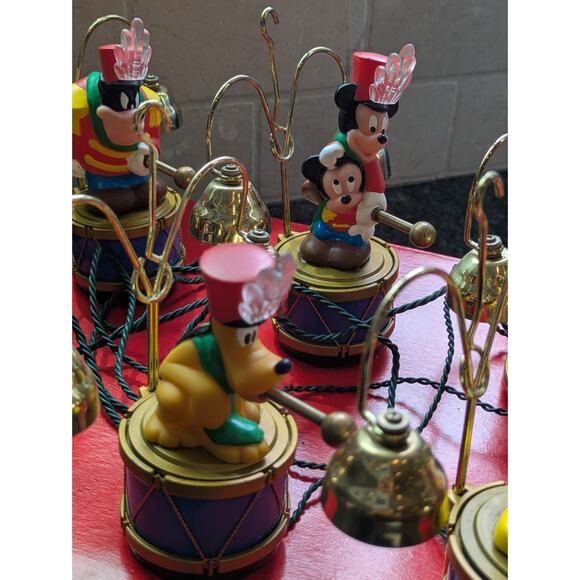 1992 Mr. Christmas Mickey’s Marching Band – 8 Disney Characters Drummers – WORKS - Picture 7 of 11